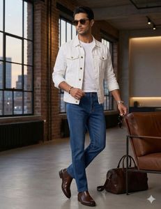 Men's Classic Blue Denim Jeans