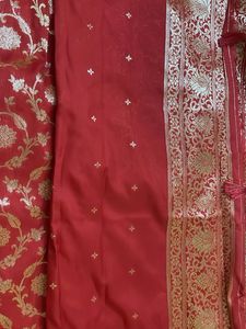 Elegant Red Banarasi Silk Saree
