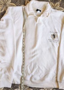 Vintage Embroidered Collared Sweatshirt