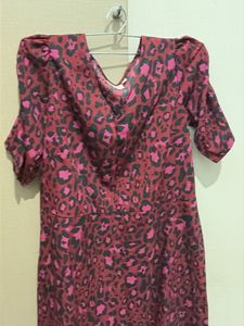 Stylish Leopard Print Midi Dress