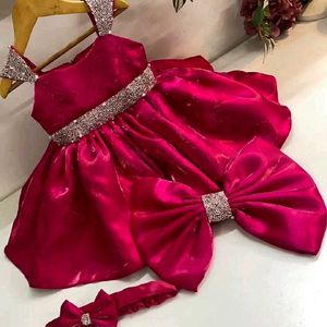 Girls Frock with Headband