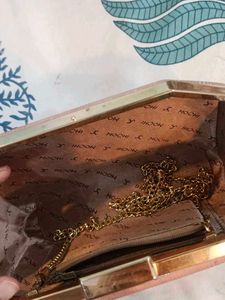 Elegant Rose Gold Clutch Bag