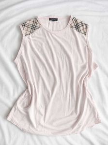 Bundle of 2 Tops: Pink (Burberry) &amp; Black