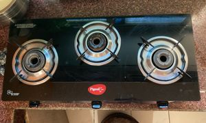 Pigeon Glass Top Gas Stove - 3 Burner