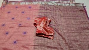 Embroidered Pink Saree