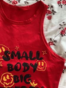 red tank top