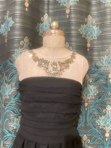 Chic Black Strapless Mini Dress