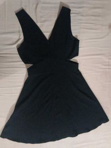 ZARA Chic Black Cutout Mini Dress