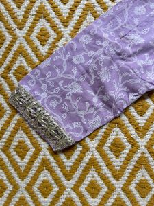 Lavender Anarkali Kurta Set
