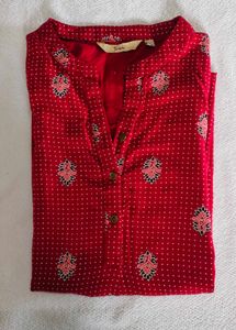 Red branded kurti