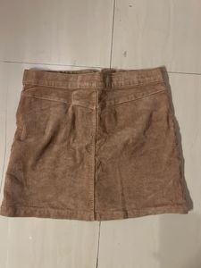 Tan Corduroy Skirt