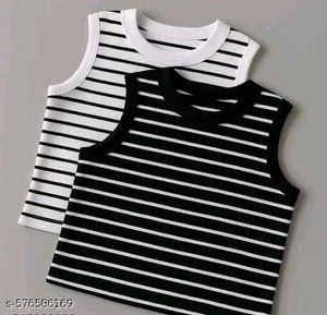 Striped Sleeveless Tops - Pack of 2