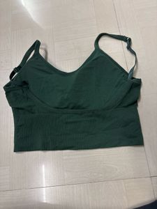 Comfortable Green Sports Bra