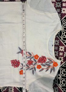 White Embroidered Kurta 💮