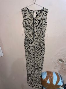 Stylish Zebra Print Maxi jumpsuit