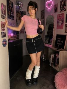 Y2K Black Skirt