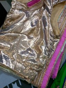 Stunning Pink Net Saree