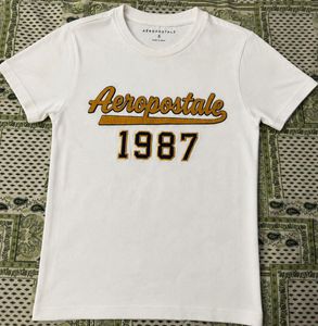 Aeropostale 1987 White Graphic T-Shirt