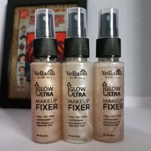 Vellasio Glow Ultra Makeup Fixer Trio