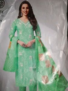 Designer Green Kurta Set with Dupatta