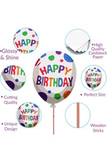 Happy Birthday Props 17pcs