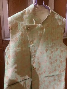Men's Ethnic Light Green Kurta Set