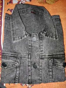 Gray Wash Denim Jacket