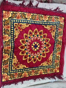 square carpet- Red & Floral