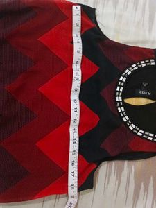 Chic Chevron Print Sleeveless Top