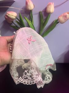 Cute Aesthetic Floral Lace Hair Hoop