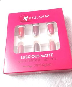 MyGlamm Luscious Matte Mini Lipstick Kit (Set Of 6