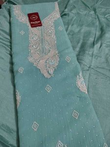 Elegant Dress Material with embroidery duppta