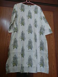 Elegant Floral Print Kurta