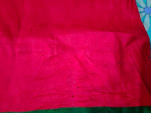 ❤Red banarashi saree - WithSilver Jaruri(Jadi)Work