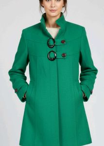 Green Button-Up Coat