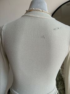SHEIN Shimmer Mock Neck Top