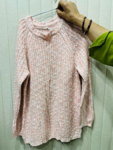 Cozy Peach Knit Sweater