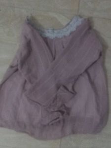 Chic Lace Neckline Blouse