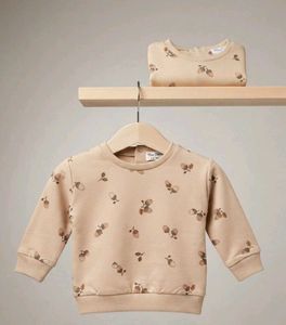 Baby Acorn Print Sweatshirt, also available fir 6-