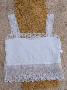 White Lace Bralette Top