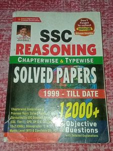Sale SSC Reasoning Solved Papers - 1999 to