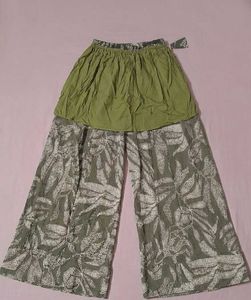 Wide Legged Flared Palazzo