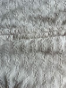 White Textured Button-Down Shirt