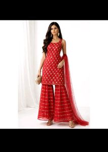Embroidered Sharara set