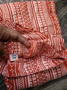 Orange Printed Palazzo Pants