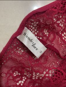 Burgundy Lace Panty