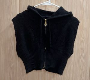 Hooded Knit Vest
