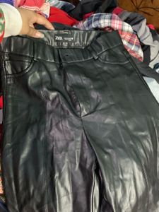 Zara Faux Leather Pants