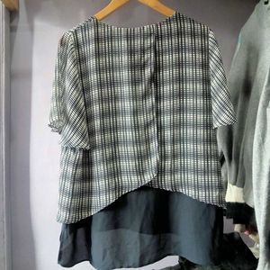 Navy Blue Layer Blouse