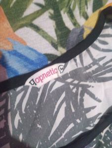 Tropical Leaf Print T-Shirt